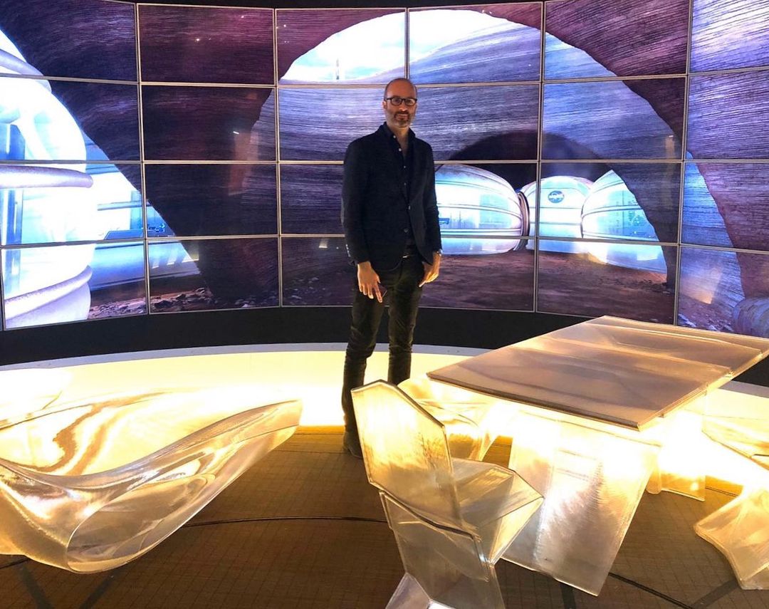 Associate Director, Ben Lewis, attending the launch of the Moving to Mars exhibition at the @designmuseum last week. Our project with @hassell_studio for the @nasa 3D Printed Habitat is featured. A great exhibition and well worth a visit, theres even a working Mars Rover! ...@hassellplus @lightfield.london #eocengineers #eckersleyocallaghan #engineering #engineers #designmuseum #movingtomars #mars #lifeonmars #museum #exhibition #hassell #hassellstudio #3dprinting #marshabitat #habitat #nasa #competition #marsrover #design #designteam #digitaldesign #digital #design #generationmars #thisisengineering #structure #future