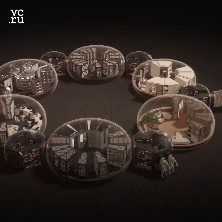 #Hassell загвар дизайны агентлагаас #NASA-ийн уралдаан өөрийн бүтээл Ангараг гариг дээрх анхны 4 суурьшигчдын байрлах сууцны шийдлээ танилцуулж. Тавилгуудыг тэнд нь 3D хэвлэгчээр хийнэ, сууцнууд цацраг туяанаас хамгаалсан тэндээ барьсан агуйд байрлуулна гээд л.. #MarsArchitecture https://t.co/EQJ6gTyEhW